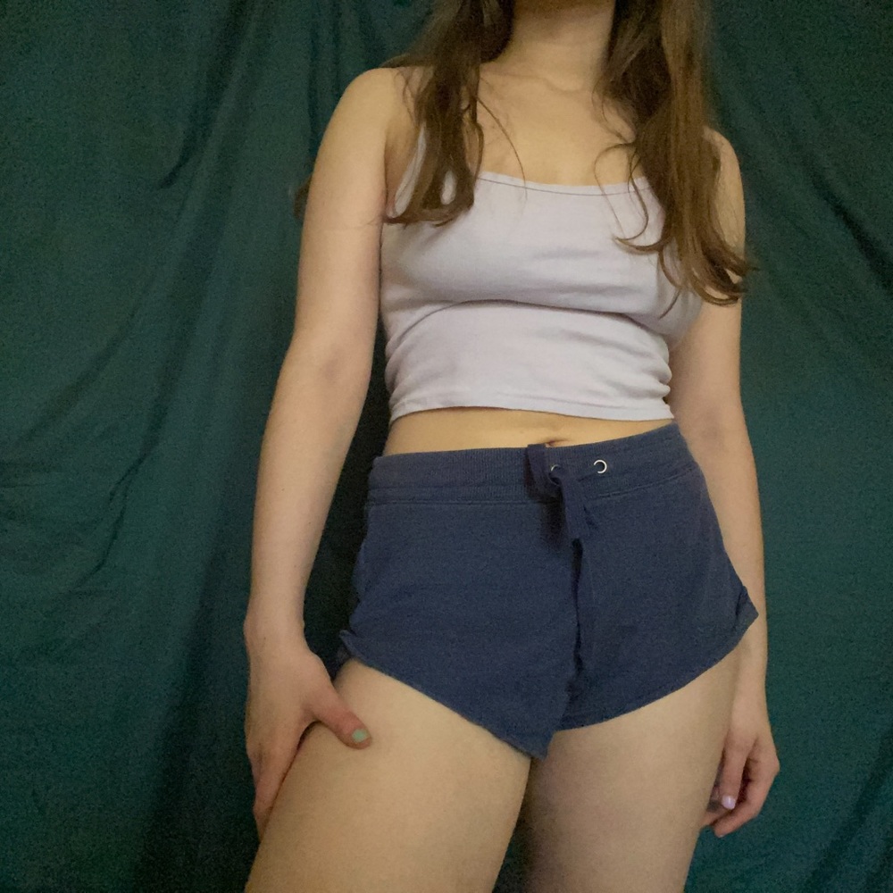 blue aerie pajama shorts
